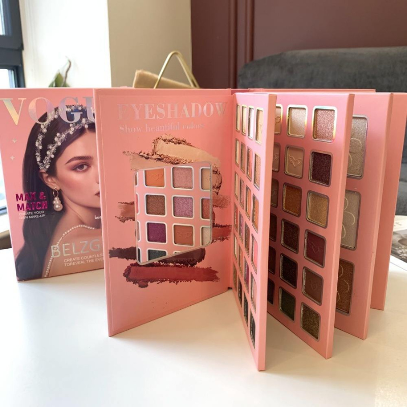 78 Color Book Style Eyeshadow Palette 5 Pages Matte Shimmer Highlighter Blush Lipstick Contour Brow Makeup Kit 9067 9061