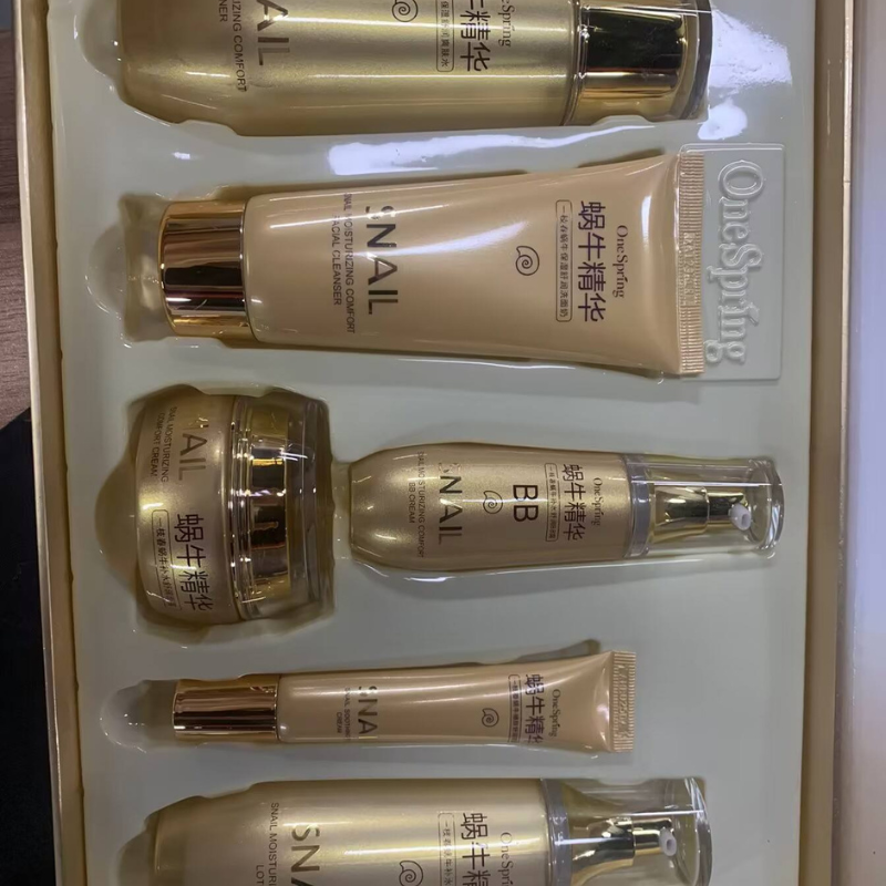OneSpring Luxury Snail Repair & Brightening 6-Piece Gold Skincare Set